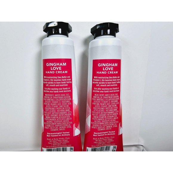 2 GINGHAM LOVE Bath & Body Works 1oz Shea Butter Hand Cream Set NEW - Picture 5 of 6